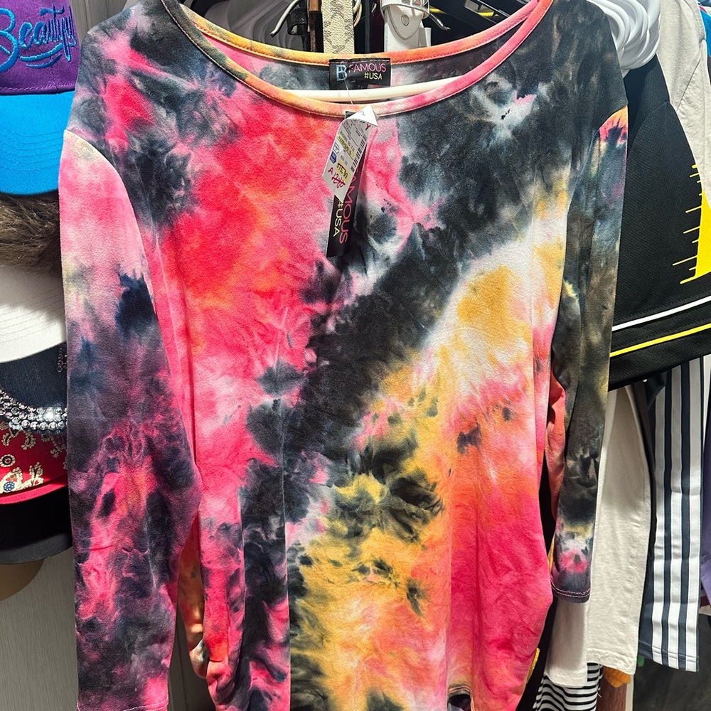Women's Tie-Dye Top - Multicolor